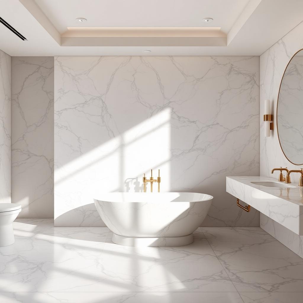 Aethera Business District — Marble Bathroom